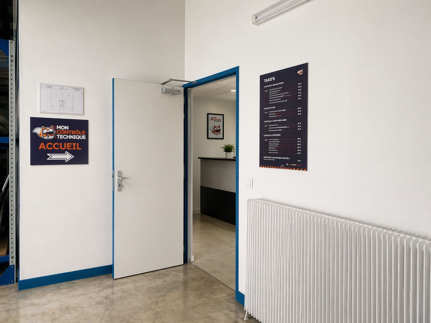 Entrée du centre Mon Contrôle Technique Trappes